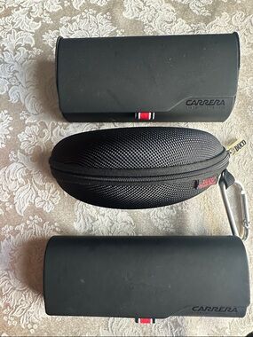 Carrera Black Eyewear -Cases ONLY with Black Zippered Duco Case